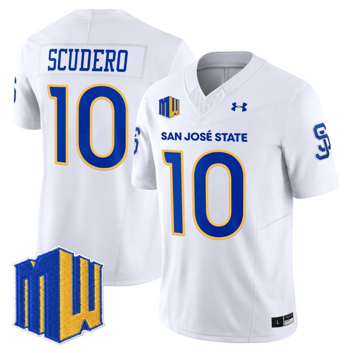 Danny Scudero Jersey #10 San José State Spartans 2025 Limited Stitched