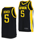 Dasonte Bowen Jersey Iowa Hawkeyes College Basketball Black #5