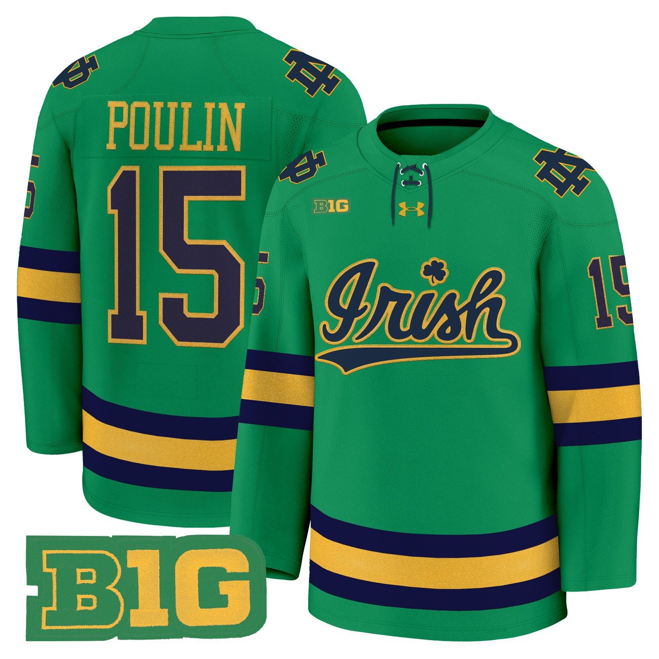 Dave Poulin Jersey #15 Notre Dame Fighting Irish 2025-26 Premium Stitched