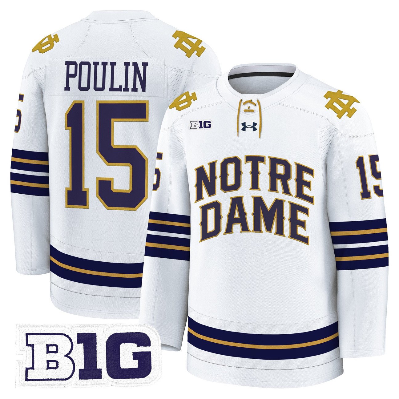 Dave Poulin Jersey #15 Notre Dame Fighting Irish 2025-26 Premium Stitched