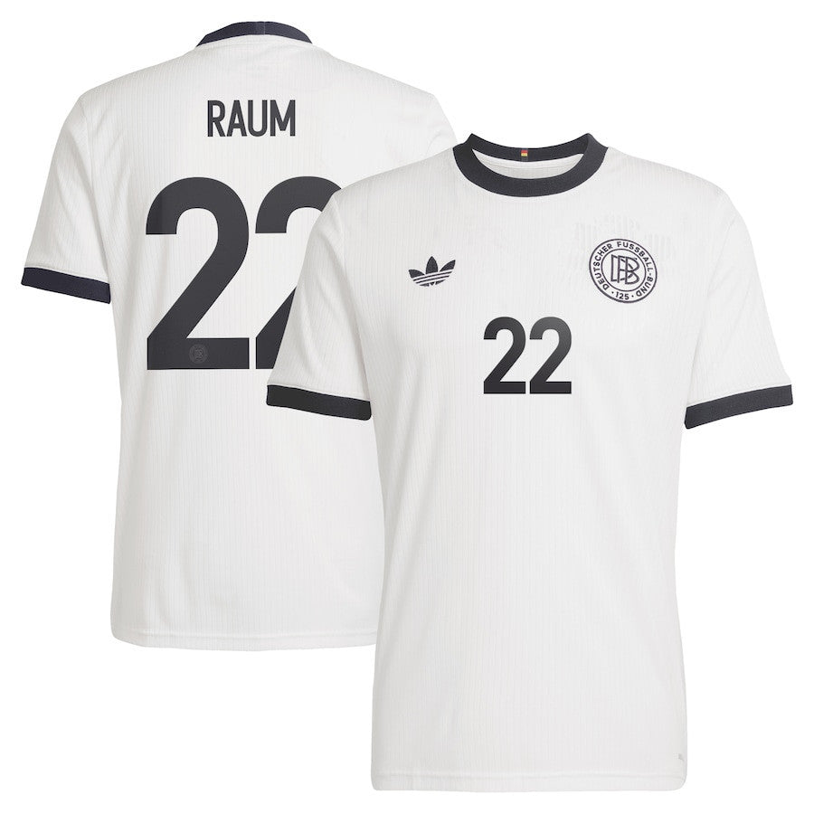 David Raum 22 Germany National Team 125th Anniversary Men Jersey – White