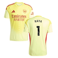 David Raya 1 Arsenal 2025-26 Home Goalkeeper Match Jersey – Yellow