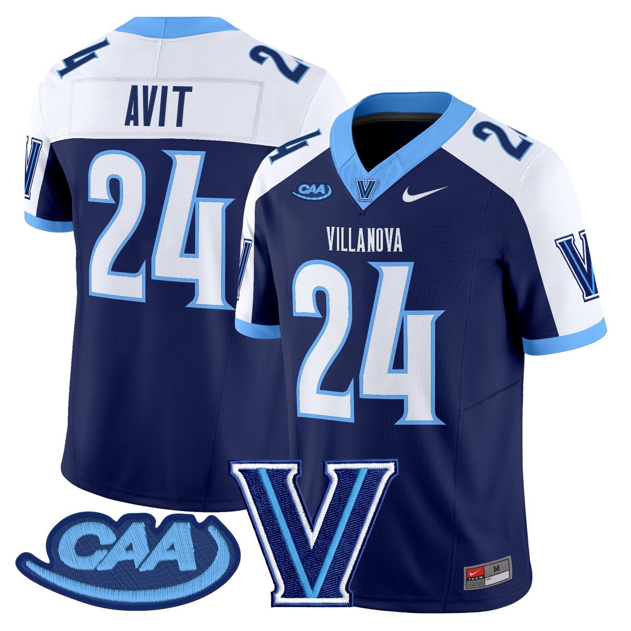 David Avit Jersey #24 Villanova Wildcats 2025 Vapor Limited Stitched