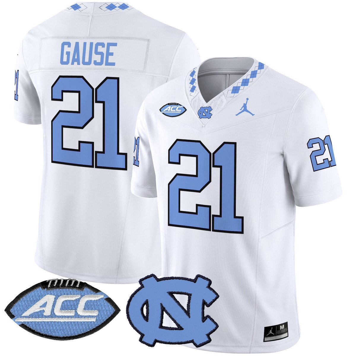 Davion Gause Jersey #21 North Carolina Tar Heels 2025 Limited Stitched