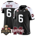 Davon Booth Jersey #6 Mississippi State Bulldogs 2025 Egg Bowl Stitched