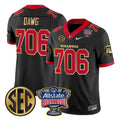 Dawg Jersey #706 Georgia Bulldogs Sugar Bowl Patch Limited Stitched