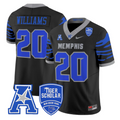 DeAngelo Williams Jersey #20 Memphis Tigers 2025 Vapor Limited Stitched Black
