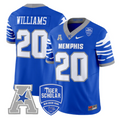 DeAngelo Williams Jersey #20 Memphis Tigers 2025 Vapor Limited Stitched Royal