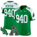 Denton Jersey #940 North Texas Mean Green 2025 Vapor Limited Stitched Green Alter