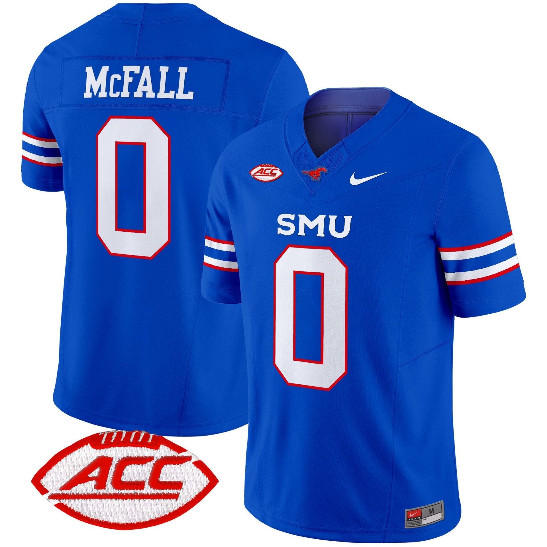 Derrick McFall Jersey #0 SMU Mustangs 2025 Vapor Limited Stitched