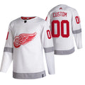 Detroit Red Wings Custom White 2020-21 Reverse Retro Alternate NHL Jersey Stitched