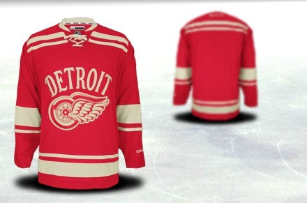 Detroit Red Wings Customized 2012 Winter Classci Red Jersey Stitched
