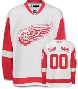 Detroit Red Wings Customized White Jersey Stitched