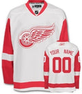 Detroit Red Wings Customized White Jersey Stitched