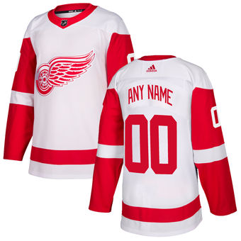 Detroit Red Wings  White  Custom Jersey Stitched