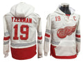 Detroit Red Wings #19 Steve Yzerman One Front Pocket Pullover Hoodie WHite