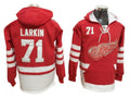 Detroit Red Wings #71 Dylan Larkin One Front Pocket Pullover Hoodie Red