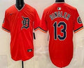 Detroit Tigers #13 Dillon Dingler Orange Limited Jersey Stitched