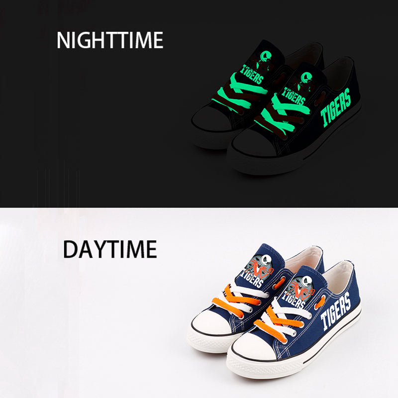 Detriot Tigers Limited Print Low Top Canvas Shoes Sport Sneakers For Men Women Fans