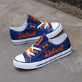 Detroit Tigers Limited Print Low Top Canvas Shoes Sport Sneakers For Men Women Fans