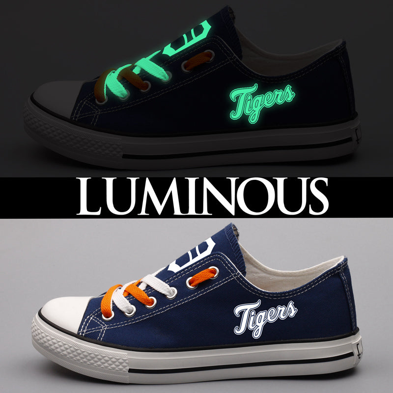 Detriot Tigers Limited Print Low Top Canvas Shoes Sport Sneakers For Men Women Fans