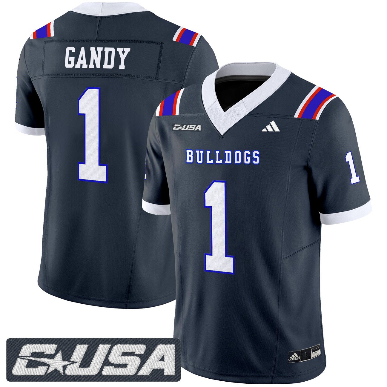 Devin Gandy Jersey #1 Louisiana Tech Bulldogs 2025 Limited Stitched