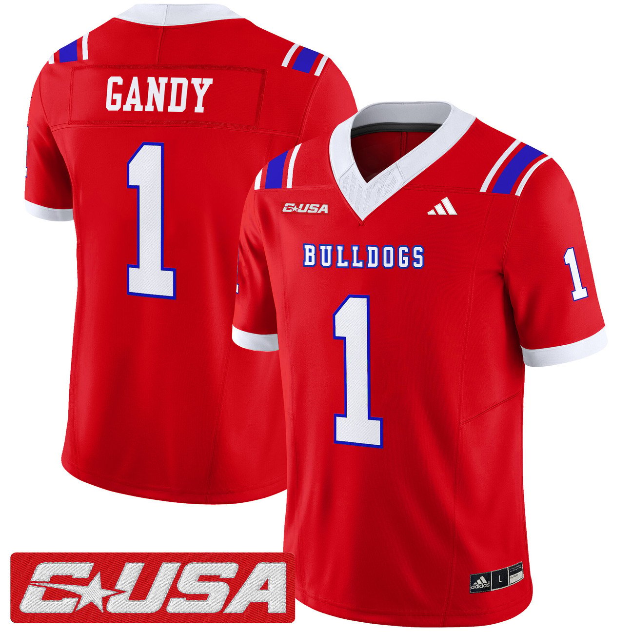 Devin Gandy Jersey #1 Louisiana Tech Bulldogs 2025 Limited Stitched