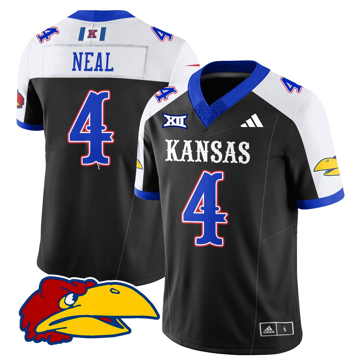Devin Neal Jersey #4 Kansas Jayhawks Football 2025 Limited Stitched