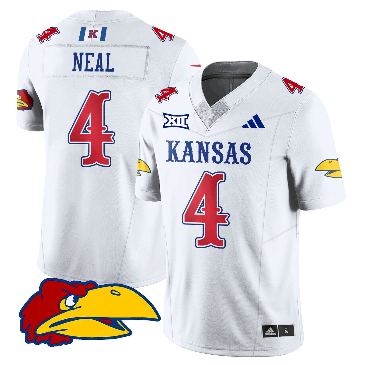 Devin Neal Jersey #4 Kansas Jayhawks Football 2025 Limited Stitched