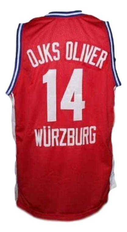 Dirk Nowitzki Jersey #14 Wurzburg Germany Basketball Red