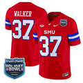Doak Walker Jersey #37 SMU Mustangs 2026 Holiday Bowl Patch Stitched Red