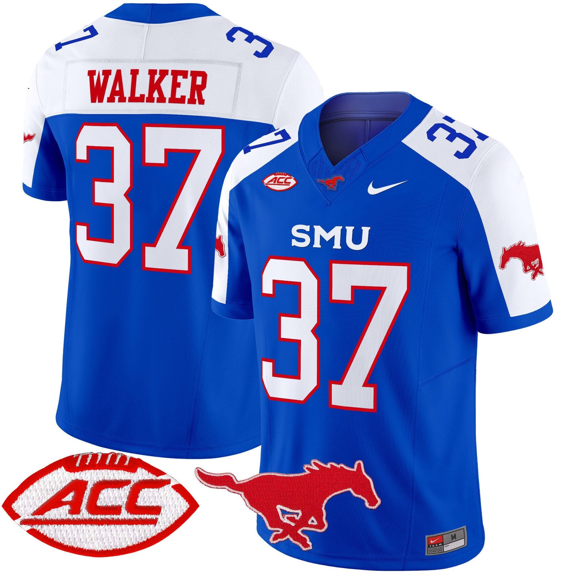 Doak Walker Jersey #37 SMU Mustangs 2025 Vapor Limited Stitched