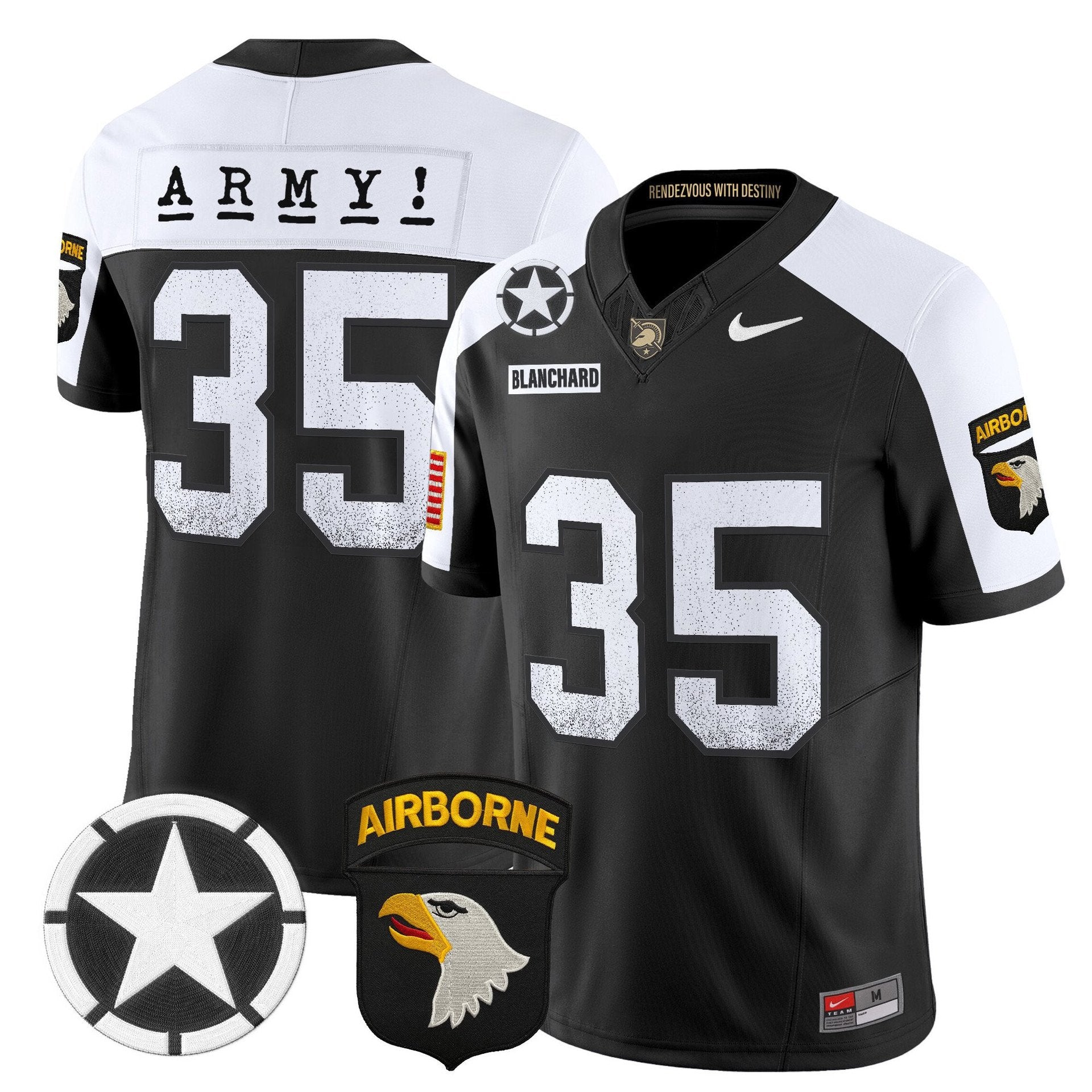 Doc Blanchard Jersey #35 Army Black Knights 2025 Screaming Eagles