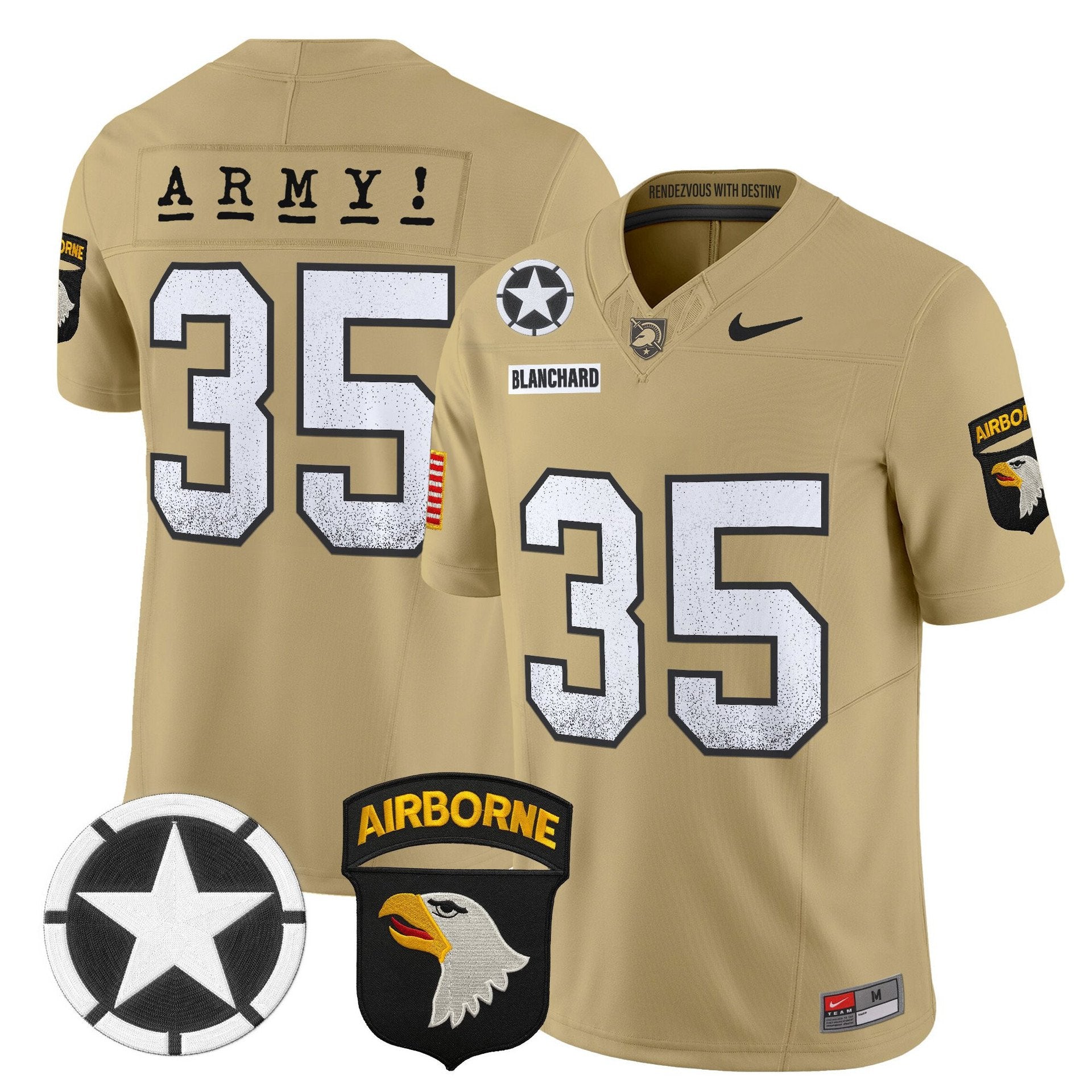 Doc Blanchard Jersey #35 Army Black Knights 2025 Screaming Eagles