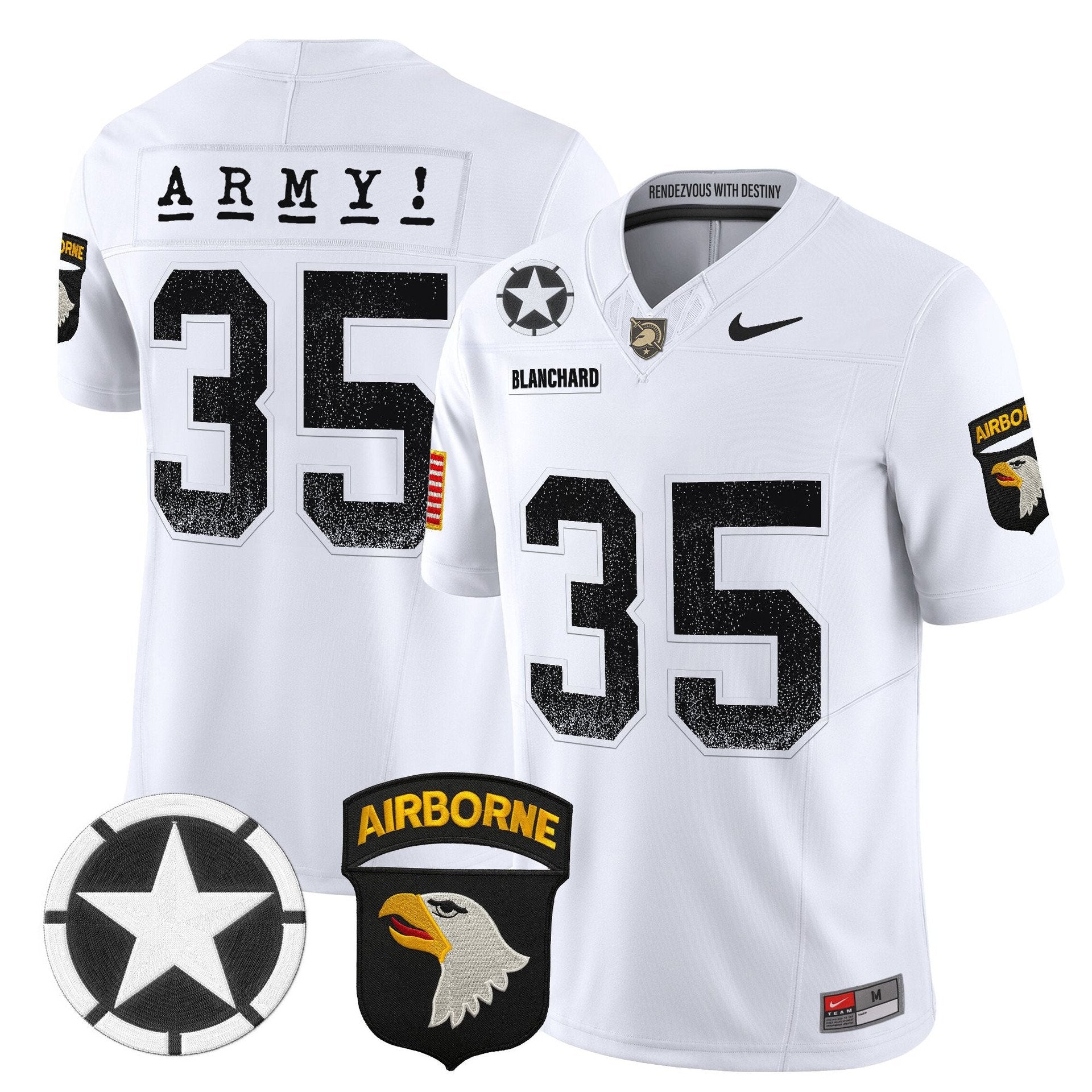 Doc Blanchard Jersey #35 Army Black Knights 2025 Screaming Eagles