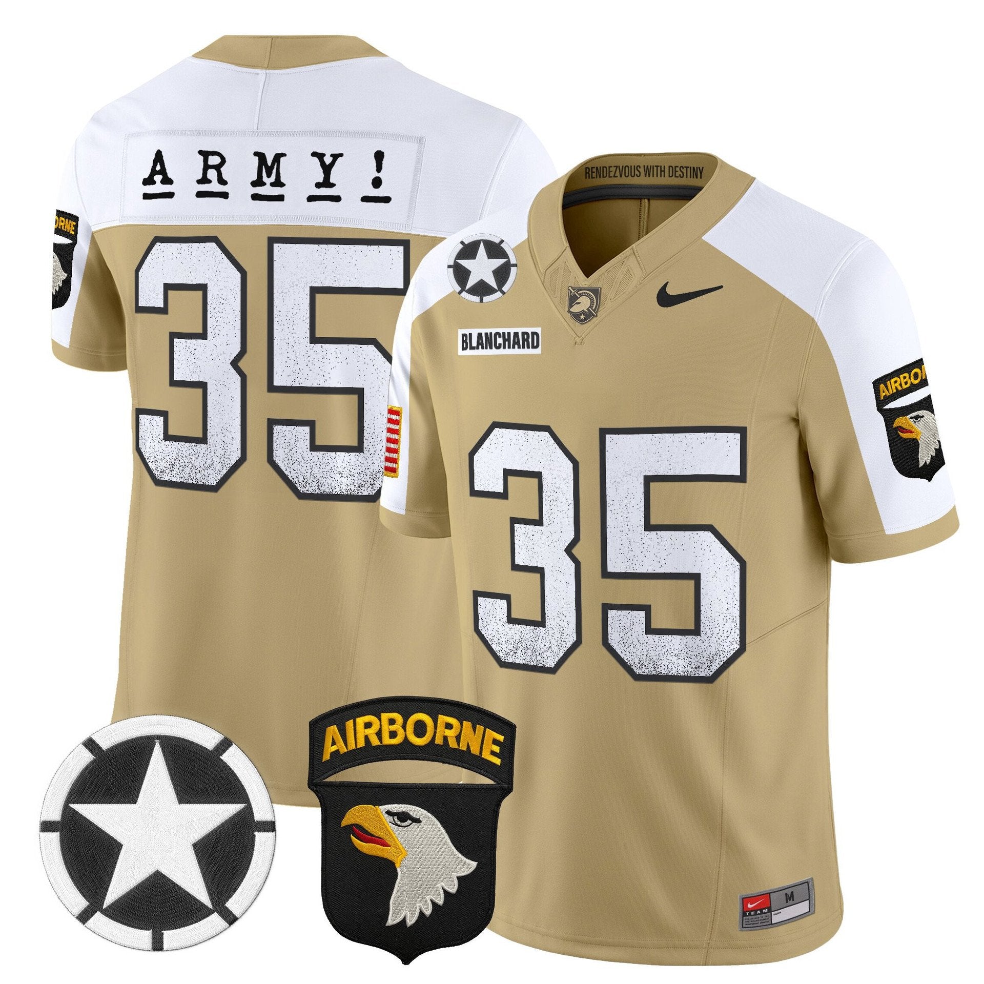 Doc Blanchard Jersey #35 Army Black Knights 2025 Screaming Eagles