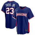 Dominican Republic Baseball #23 Fernando Tatis Jr. Jersey Navy 2026 World Baseball Classic Road Stadium Stitched