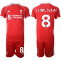 Dominik Szoboszlai Jersey #8 Liverpool Red Home 2025-26 Soccer Suit