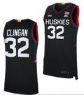 Donovan Clingan Jersey UConn Huskies College Basketball Limited Black #32