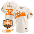 Drew Beam Jersey #32 Tennessee Vols 2024 Champions Stitched Cream