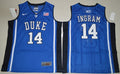 Duke Blue Devils #14 Brandon Ingram Basketball NCAA Basketball Jersey Blue Elite