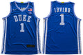 Duke Blue Devils #1 Irving Basketball NCAA Basketball Jersey Blue