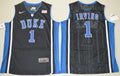 Duke Blue Devils #1 Kyrie Irving Basketball NCAA Basketball Jersey Black Elite