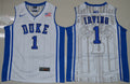 Duke Blue Devils #1 Kyrie Irving Basketball NCAA Basketball Jersey White V-neck Elite