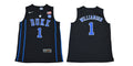 Duke Blue Devils #1 Williamson Basketball NCAA Basketball Jersey Black