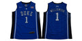 Duke Blue Devils #1 Williamson Basketball NCAA Basketball Jersey Blue Elite