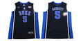 Duke Blue Devils #5 Barrett Basketball NCAA Basketball Jersey Black Elite