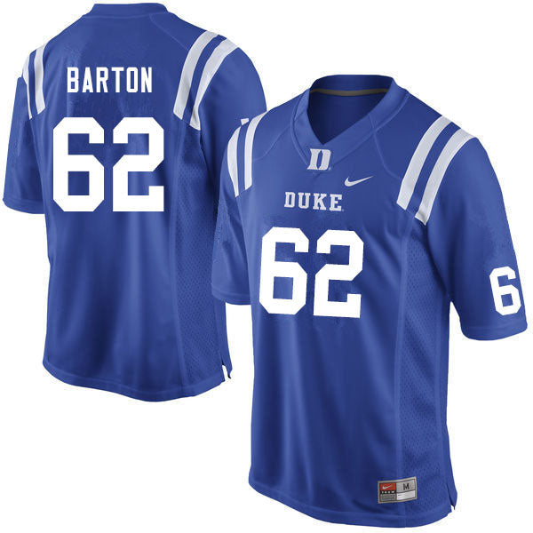 Duke Blue Devils Graham Barton Jersey #62 College Football