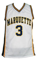 Dwyane Wade Jersey #3 Marquette College Basketball White