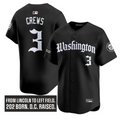 Dylan Crews Jersey #3 Washington Nationals Gothic Capitol Edition Stitched